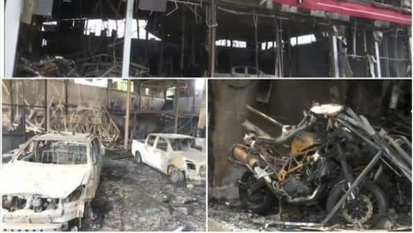 Guwahati: Isuzu cars, Benelli bikes worth over Rs 1.5 crore gutted after showroom caught fire