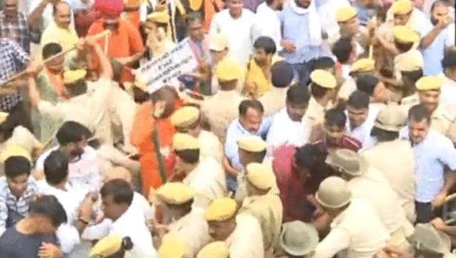 BJP holds massive protests in Rajasthan over cattle deaths due to Lumpy skin disease BJP holds massive protests in Rajasthan over cattle deaths due to Lumpy skin disease