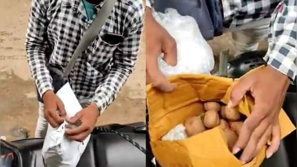 Viral video: Bihar man orders drone camera from Meesho, receives potatoes instead