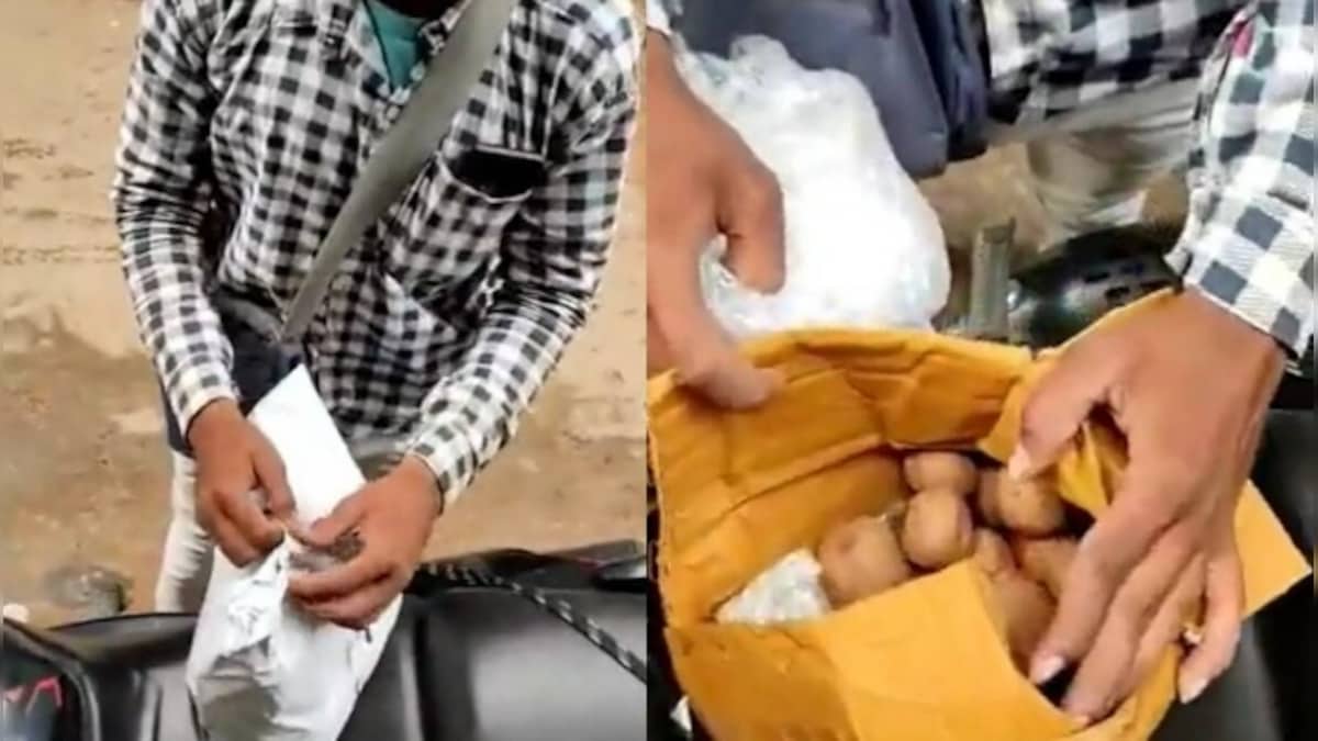 Viral video: Bihar man orders drone camera from Meesho, receives potatoes  instead – Firstpost