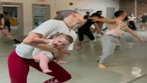 Watch: Brooklyn mom performing ballet holding her baby takes over internet