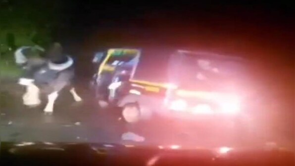 Watch: Indian bison attacks auto-rickshaw, horrifying video