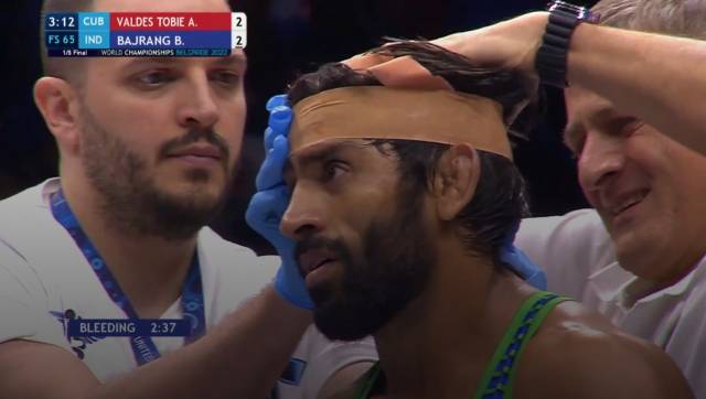 Bajrang Punia: Use Of 'rigid Tape' By Doctors After Head Injury ...