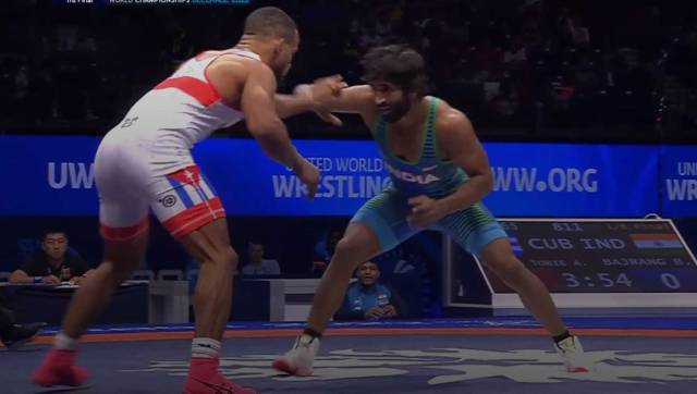 World Wrestling Championships 2022: Bajrang Punia enters repechage round after loss in quarters; to compete for bronze World Wrestling Championships 2022: Bajrang Punia enters repechage round after loss in quarters; to compete for bronze