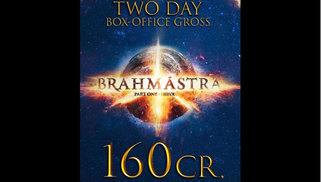 Brahmastra on a money-minting spree, collects Rs. 160 crore gross worldwide in two days Brahmastra on a money-minting spree, collects Rs. 160 crore gross worldwide in two days
