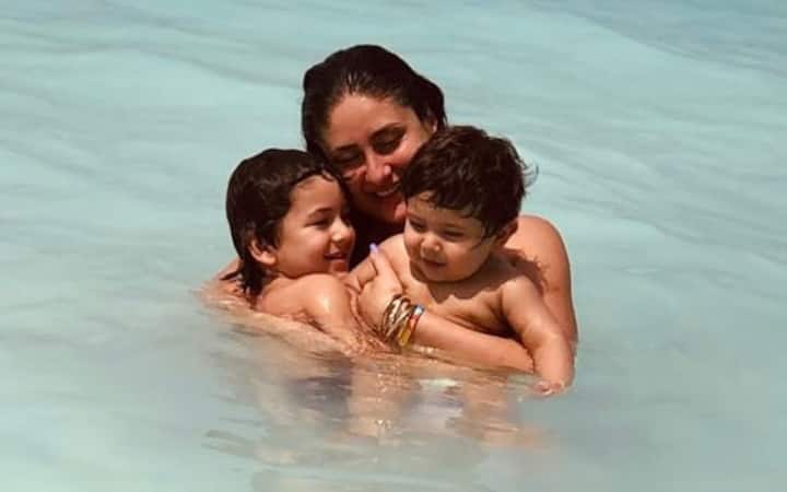 Here are some of Kareena Kapoor Khan's most adorable pictures with Taimur and Jeh on her 42nd birthday