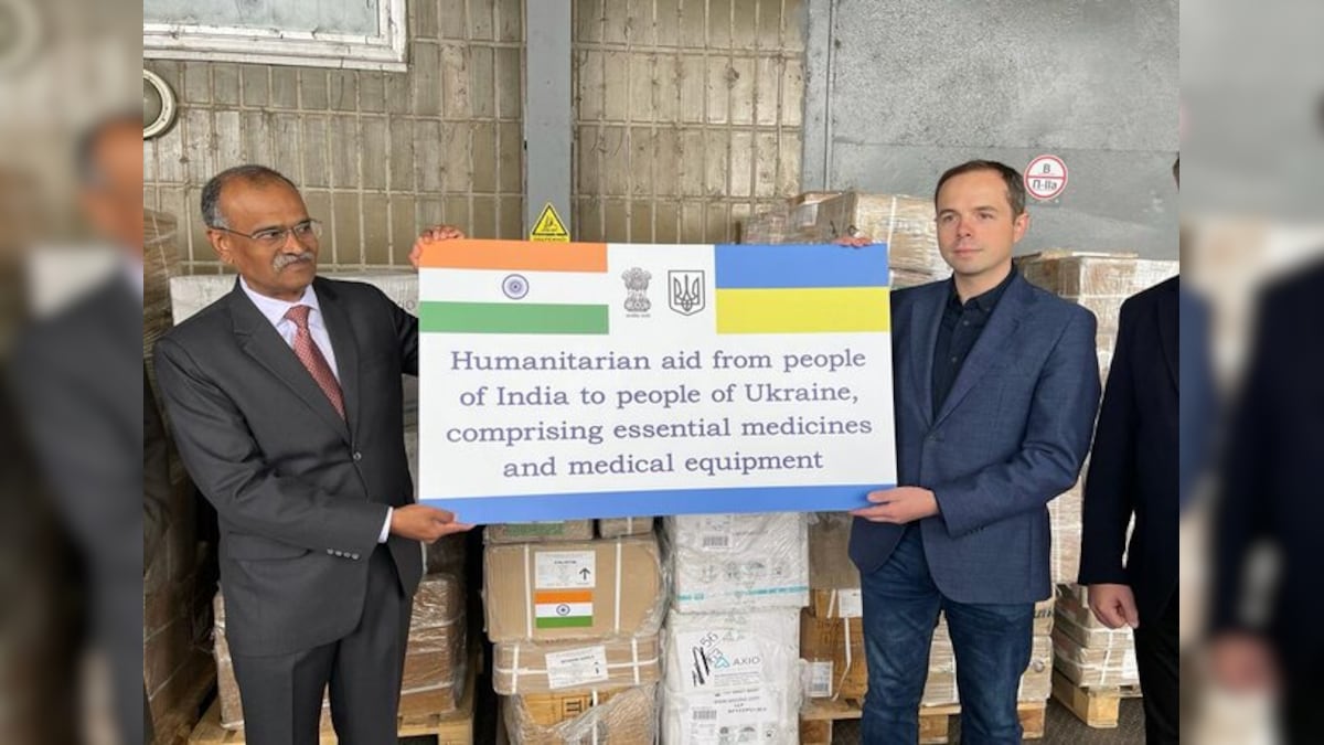 India sends 7,725 kg of humanitarian aid to Ukraine