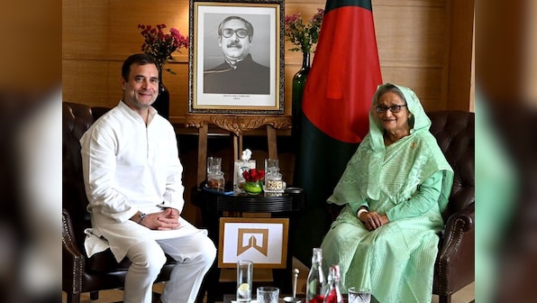 Rahul Gandhi meets Bangladesh PM Sheikh Hasina in Delhi