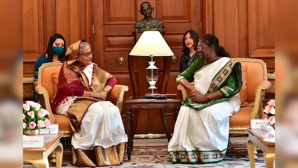Bangladesh PM Sheikh Hasina meets president Droupadi Murmu, VP Jagdeep Dhankar in Delhi