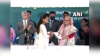 Sheikh Hasina gives scholarships to descendants of Indian soldiers killed in action during Bangladesh Liberation War