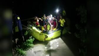 Uttarakhand: SDRF rescues five people stranded on island in Sahaspur river in Dehradun