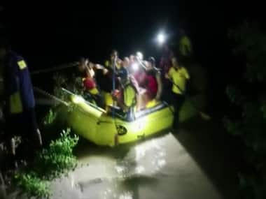 Uttarakhand: SDRF rescues five people stranded on island in Sahaspur river in Dehradun