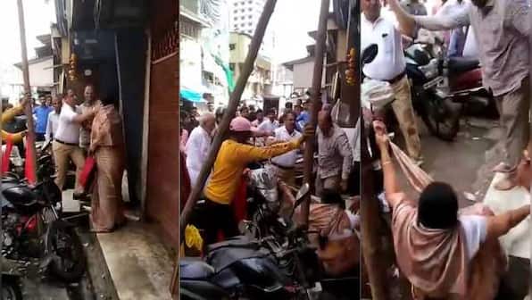 Viral video: MNS worker slaps, assaults woman in Mumbai's Kamathipura for denying installation of pole for advertisement