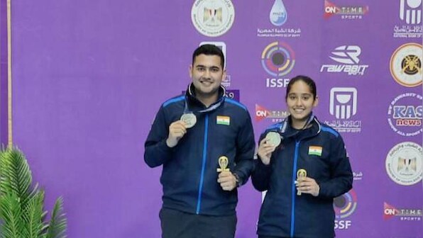 ISSF World Championships 2022: Anish Bhanwala and Simranpreet Kaur settle for silver in Rapid Fire Pistol Mixed Team
