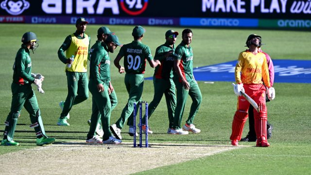 T20 World Cup: Bangladesh edge Zimbabwe in last-ball thriller to get campaign back on track T20 World Cup: Bangladesh edge Zimbabwe in last-ball thriller to get campaign back on track