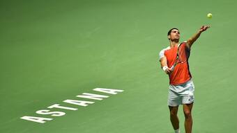 Carlos Alcaraz vows to learn from David Goffin defeat in Astana opener