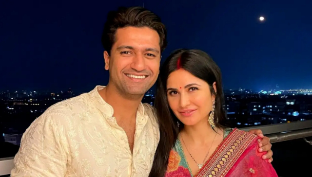 Katrina Kaif-Vicky Kaushal celebrate first Karva Chauth; share loveable pictures Katrina Kaif-Vicky Kaushal celebrate first Karva Chauth; share loveable pictures