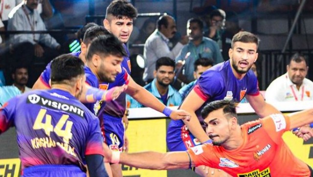 Pro Kabaddi Highlights: U Mumba beat UP Yoddhas 30-23, Dabang Delhi demolishes Gujarat Giants 53 - 33