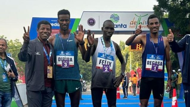 Delhi Half Marathon: Ethiopia's Regasa,Kenya's Cheptai claim men's and women's titles; Sable fastest Indian Delhi Half Marathon: Ethiopia's Regasa,Kenya's Cheptai claim men's and women's titles; Sable fastest Indian