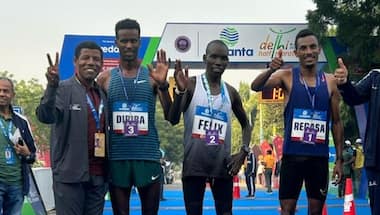 Delhi Half Marathon: Ethiopia's Regasa,Kenya's Cheptai claim men's and women's titles; Sable fastest Indian