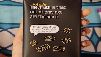 Chocolate bar with pieces divided in S, L, XL sizes goes viral, sparks divided reactions