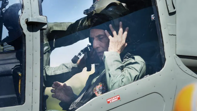 Watch: Rajnath Singh flies in LCH, new 'Prachand' addition to IAF arsenal Watch: Rajnath Singh flies in LCH, new 'Prachand' addition to IAF arsenal