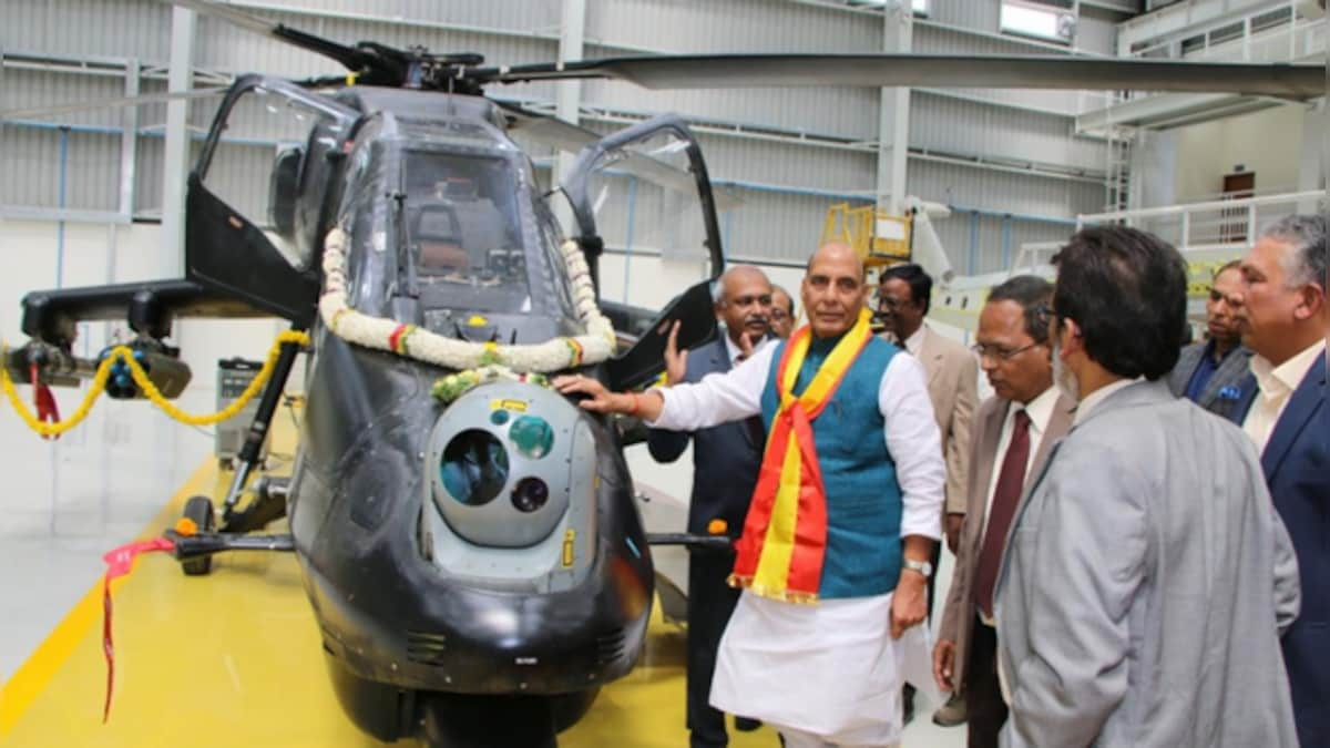 Big boost for India's defence as Rajnath Singh inducts LCH into IAF