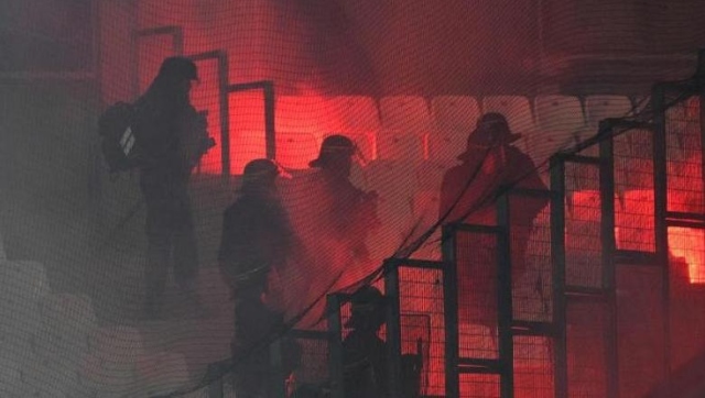 French football fan charged with attempted murder for firing distress rocket during Champions League French football fan charged with attempted murder for firing distress rocket during Champions League