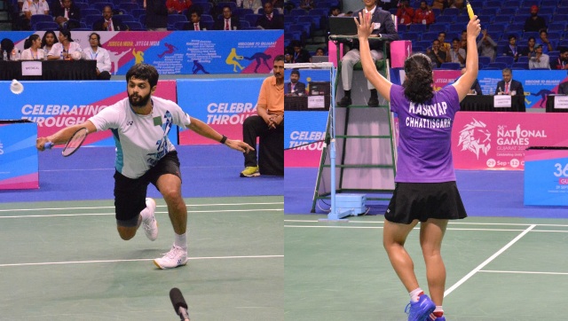 National Games 2022: B Sai Praneeth, Aakarshi Kashyap clinch badminton singles titles National Games 2022: B Sai Praneeth, Aakarshi Kashyap clinch badminton singles titles