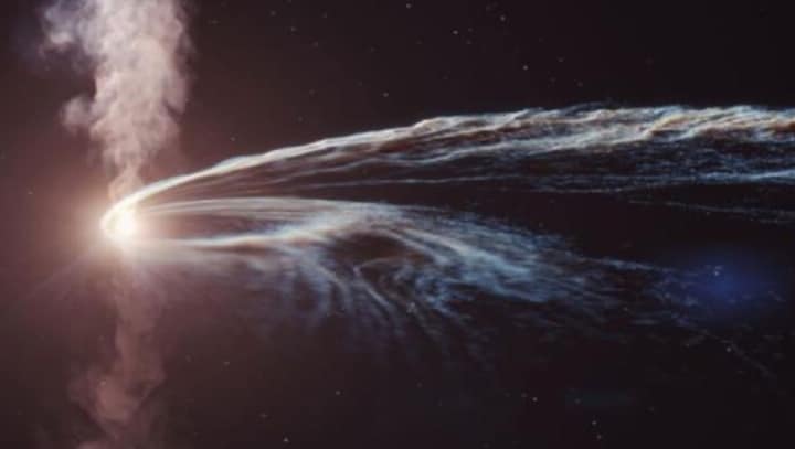For the first time, a black hole was caught "burping out" remnants of a star it devoured
