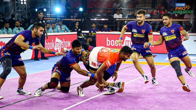 Pro Kabaddi 2022: Guman Singh, Jai Bhagwan shine as U Mumba defeat UP Yoddhas; Dabang Delhi overpower Gujarat Giants Pro Kabaddi 2022: Guman Singh, Jai Bhagwan shine as U Mumba defeat UP Yoddhas; Dabang Delhi overpower Gujarat Giants