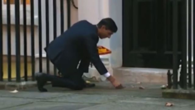 Watch: New UK PM Rishi Sunak publicly performed ‘puja’ before entering office; sported Hindu sacred thread ‘kalawa’ Watch: New UK PM Rishi Sunak publicly performed ‘puja’ before entering office; sported Hindu sacred thread ‘kalawa’