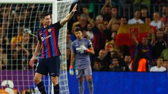 LaLiga: Robert Lewandowski double eases Barcelona woes in Villarreal rout