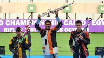 ISSF World Championships: Rudrankksh Patil, Arjun Babuta, Kiran Jadhav win India's fifth gold