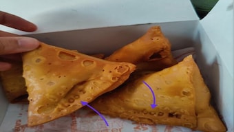 Bangalore man finds samosa with name of stuffing mentioned on it, see photos