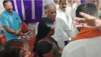 Karnataka minister V Somanna slaps woman, video goes viral
