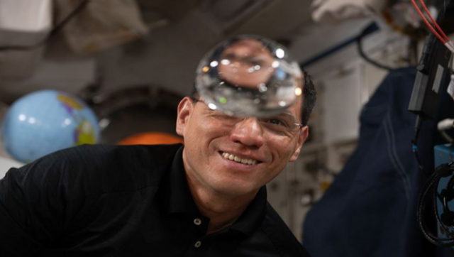 Free-flying water bubble and some astronauts: ISS latest post leaves internet awestruck Free-flying water bubble and some astronauts: ISS latest post leaves internet awestruck