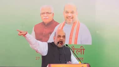 'Govt of darbaris, damad and dealers': Amit Shah takes shot at former Congress govt in Haryana