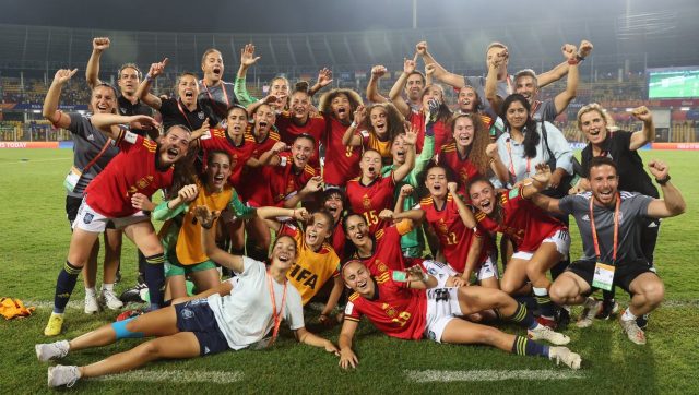 FIFA U-17 Women's World Cup: Defending champions Spain beat Germany, to meet Colombia in final FIFA U-17 Women's World Cup: Defending champions Spain beat Germany, to meet Colombia in final