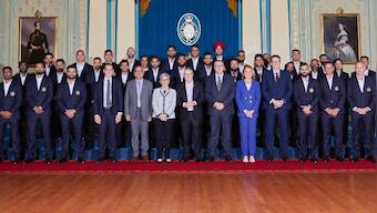 Watch: Team India receives warm welcome from Governor of Victoria ahead of T20 World Cup opener