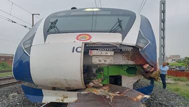 Mumbai-Gandhinagar Vande Bharat Express suffers minor damage after it collides with buffaloes