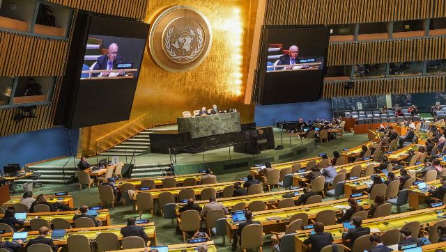 India abstains on UN General Assembly resolution asking ICJ opinion on 'violation' of Palestinian rights India abstains on UN General Assembly resolution asking ICJ opinion on 'violation' of Palestinian rights