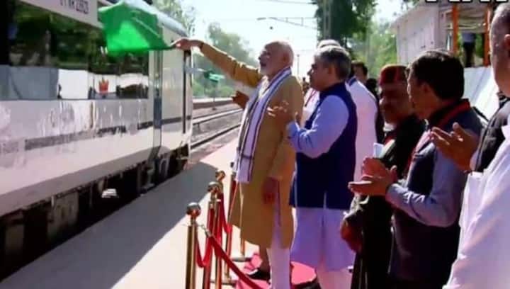 PM Modi flags off Vande Bharat Express from Himachal’s Una