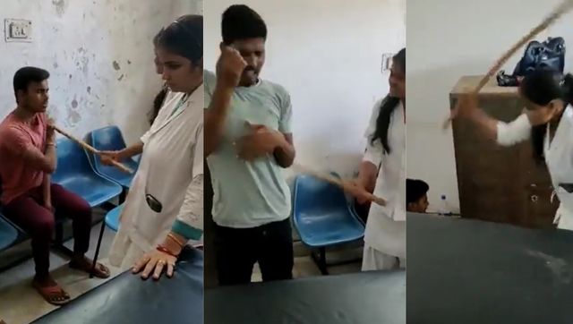 Caught on Camera: Nurses thrash two youths making video of 'mismanagement' in Bihar hospital Caught on Camera: Nurses thrash two youths making video of 'mismanagement' in Bihar hospital