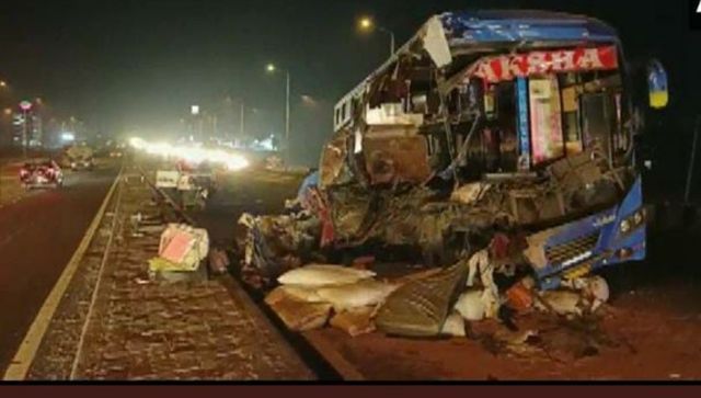 Gujarat: Six killed,15 injured after bus rams into trailer on Ahmedabad-Mumbai national highway Gujarat: Six killed,15 injured after bus rams into trailer on Ahmedabad-Mumbai national highway