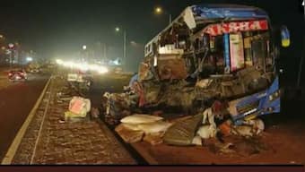 Gujarat: Six killed,15 injured after bus rams into trailer on Ahmedabad-Mumbai national highway