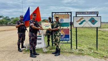 Assam: BSF exchanges sweets with Border Guard Bangladesh ahead of Diwali