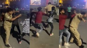 Caught on Camera: 4 men beat up constable; break his phone; watch video
