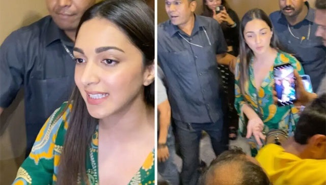 Kiara Advani lashes out at paparazzi for not being mindful of senior citizen: Watch Video Kiara Advani lashes out at paparazzi for not being mindful of senior citizen: Watch Video