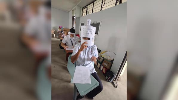 Philippines students design creative anti-cheating hats during engineering exams